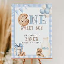 Cartel de Bienvenida para el Primer Cumpleaños, Un
