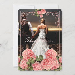 Cartel de Bodas Vintage - Tarjeta de agradecimient