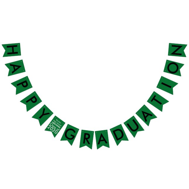 Cartel de Bunting de la Escuela Verde de Graduació (Todo)
