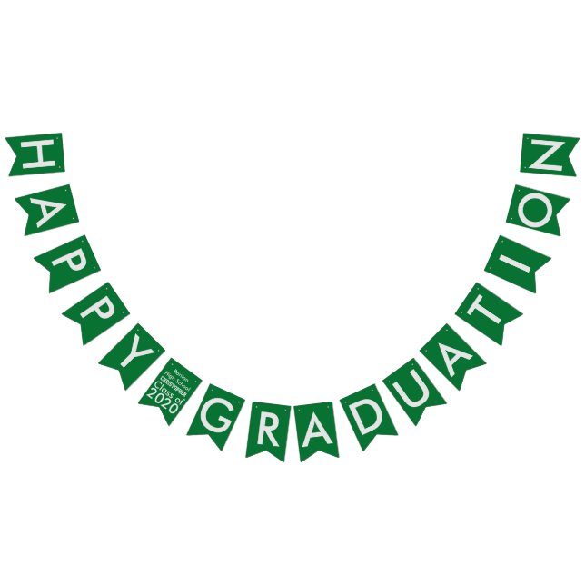 Cartel de Bunting de la Escuela Verde de Graduació (Todo)