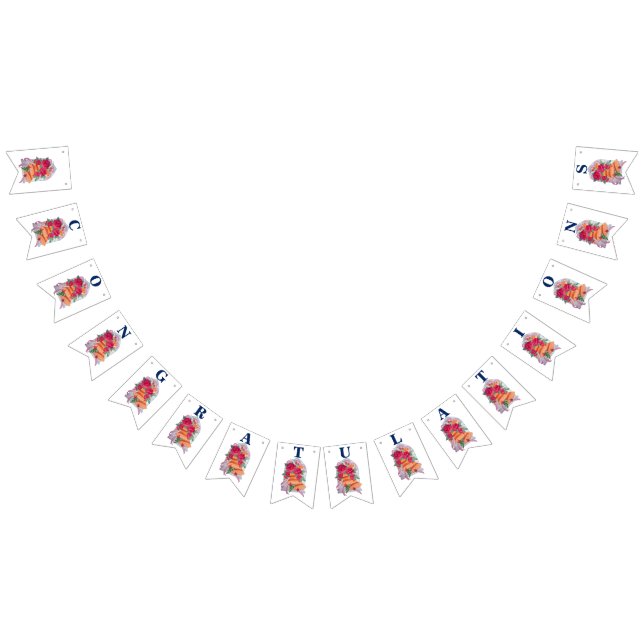 Cartel de Bunting "Felicitaciones" del Boda Bell (Todo)