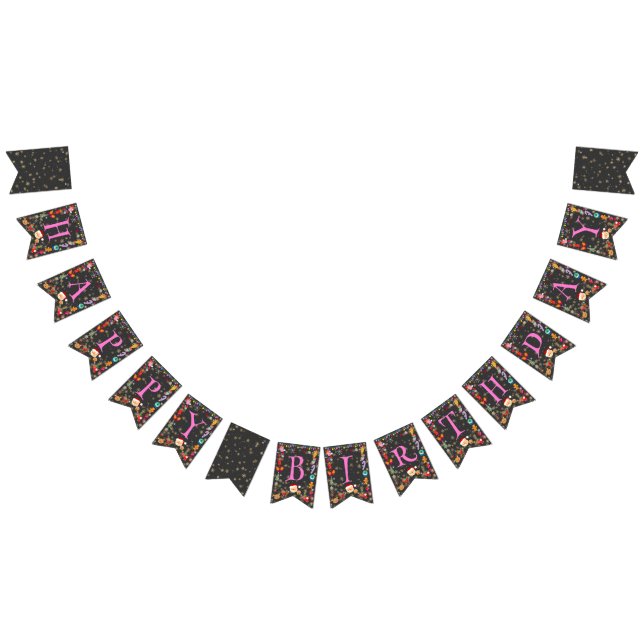 Cartel de Bunting infantil de cumpleaños feliz nav (Todo)