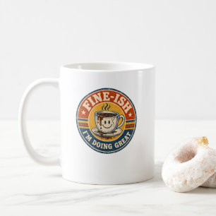 Cartel de Café Vintage “Tolerable” – Taza Sonrient
