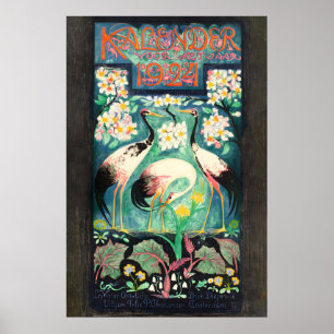 Cartel de calendario de 1924 IMPRESIÓN A5A1 Arte h