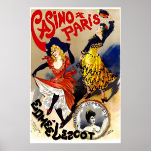 Cartel de Casino de París 1895 IMPRESIÓN A5-A1 Vin