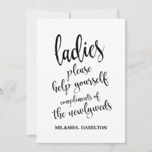 Cartel de Cesto de Baño de Damas Asequible