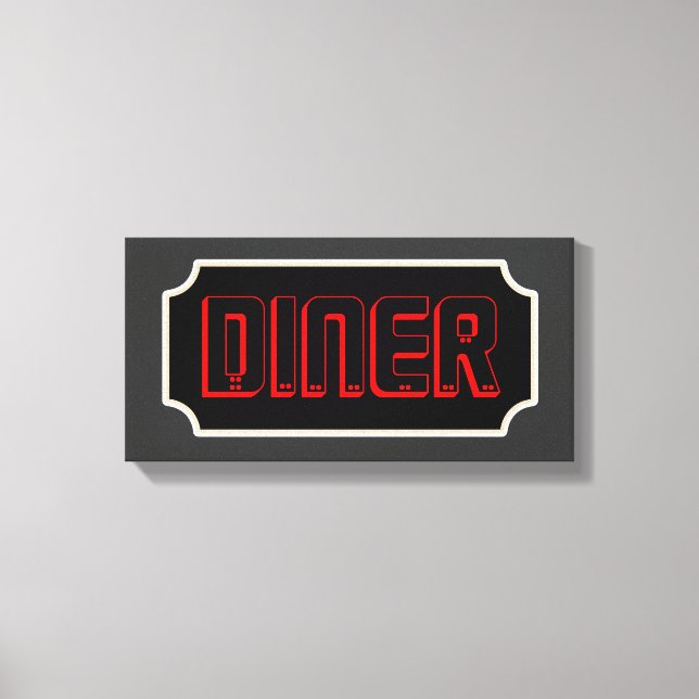 Cartel de Comedor Rojo en Lienzo (Anverso)