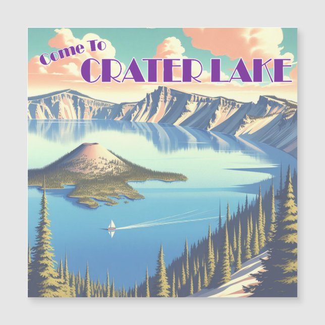 Cartel de Crater Lake Vintage (Anverso)