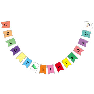 Cartel de cumpleaños Croc-y