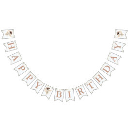 Cartel de cumpleaños de Fairy en el jardín mágico