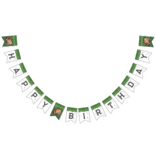 Cartel de cumpleaños de fútbol, primer año de caíd