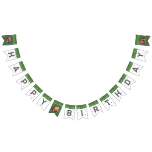 Cartel de cumpleaños de fútbol, primer año de caíd