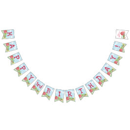 Cartel de cumpleaños de la granja de tractores