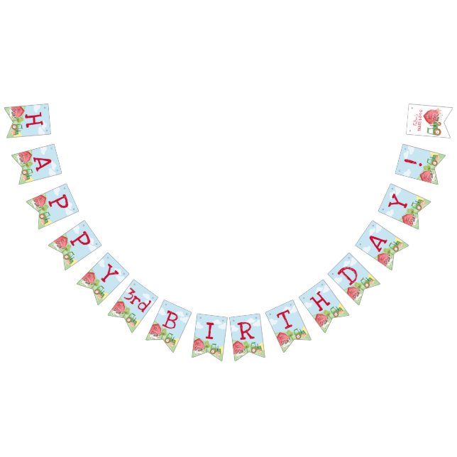 Cartel de cumpleaños de la granja de tractores (Todo)