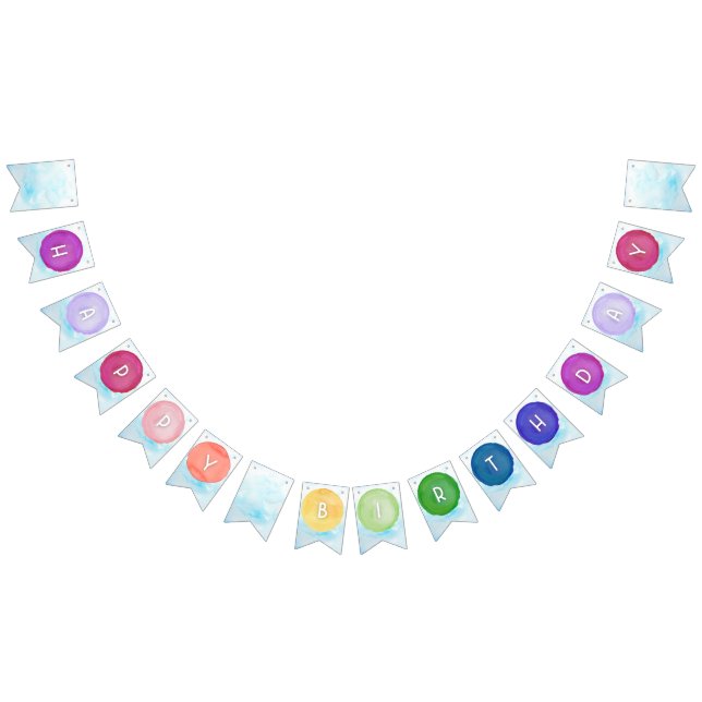 Cartel de cumpleaños de la paleta de pintura de co (Todo)