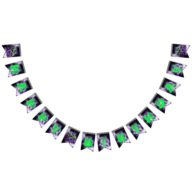 Cartel de cumpleaños de Monster Truck (Todo)