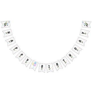 Cartel de cumpleaños de Pastel Panda con bambú, gl