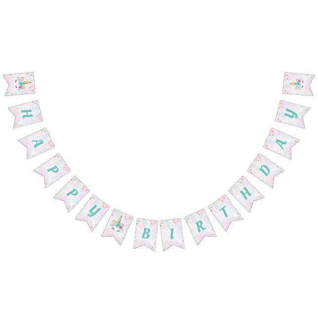 Cartel de cumpleaños de Unicorn (Todo)