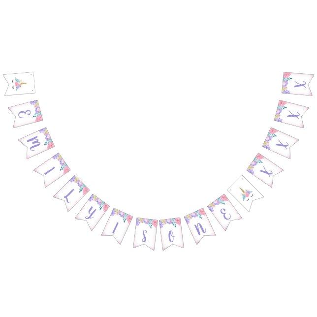 Cartel de cumpleaños de unicornio personalizado (Todo)