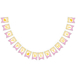 Cartel de cumpleaños del Pato de Goma | Pato rosa 