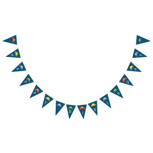 Cartel de cumpleaños del personalizado de coches (Todo)