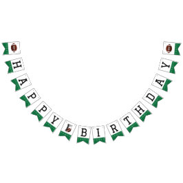 Cartel de cumpleaños feliz de primer año de fútbol