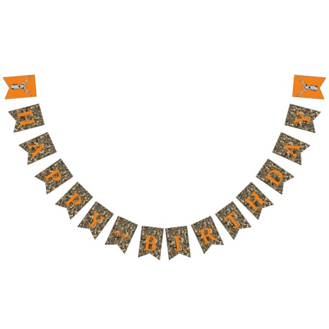 Cartel de cumpleaños masculino de Camo Deer Cazand (Todo)