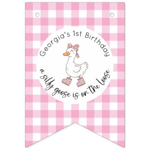 Cartel de cumpleaños rosado de un imbécil