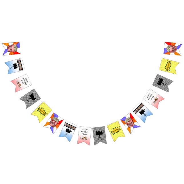 Cartel de cumpleaños temática de la noche de la pe (Todo)