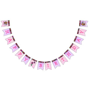 Cartel de Feliz Cumpleaños Unicornio y Fe