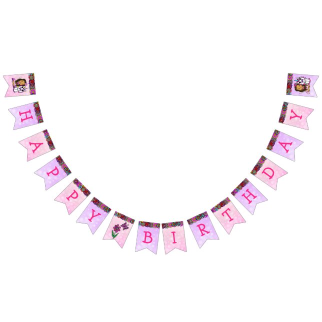 Cartel de Feliz Cumpleaños Unicornio y Fe (Todo)