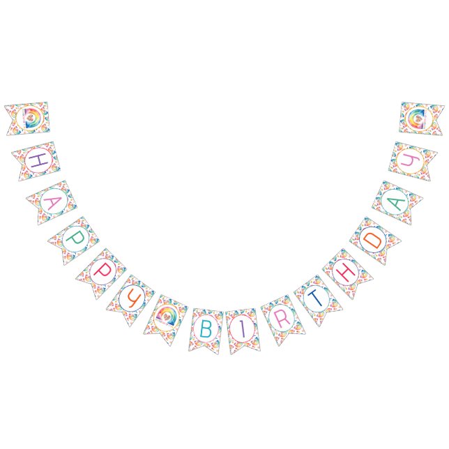 Cartel de Fiesta de cumpleaños feliz arcoiris (Todo)