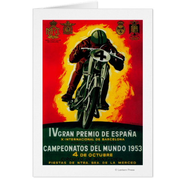 Cartel de Gran Premio de España en Europa (Frente)