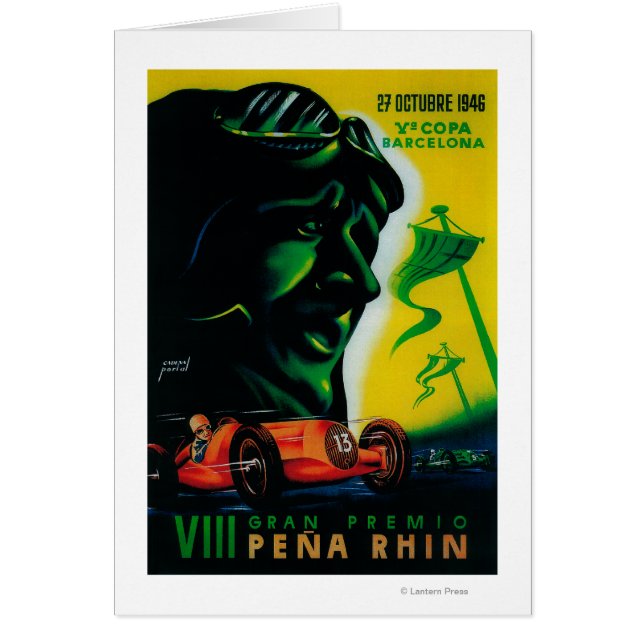 Cartel de Gran Premio Pena Rhin VintageEurope (Frente)