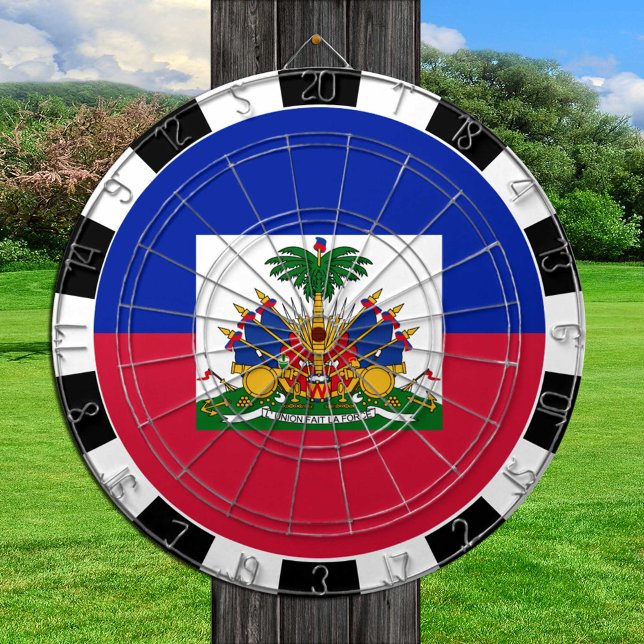 Cartel de Haití y bandera haitiana / tablero de ju (Subido por el creador)