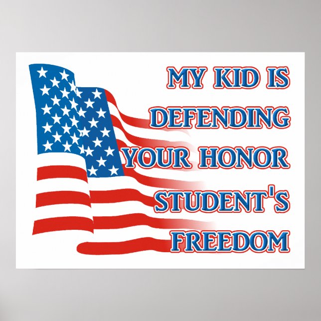 Cartel de impresión de estudiante de honor - Liber (Frente)