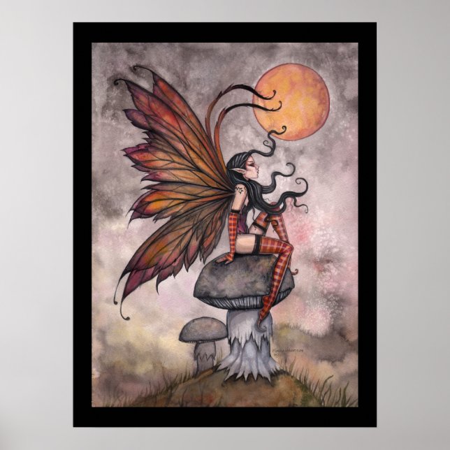 Cartel de impresión de la Hada de Otoño de Luna Am (Frente)