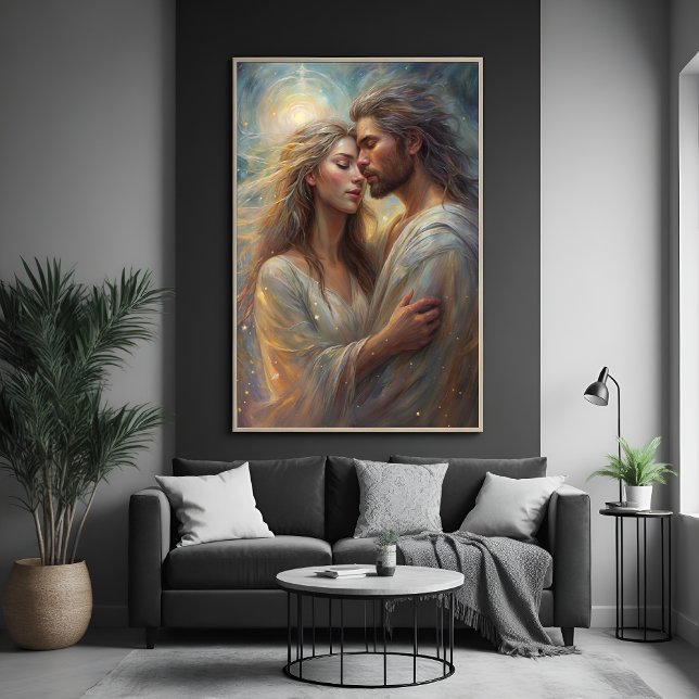 Cartel de impresión de óleo romántico soñador de a (Subido por el creador)