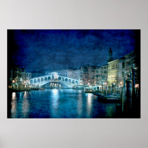Cartel de impresión de Venecia Italia