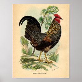 Cartel de impresión victoriano de la vieja granja