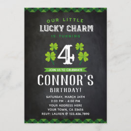 Cartel de invitación al cumpleaños de San Patricio