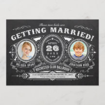 Cartel de invitaciones a bodas fotográficas para n