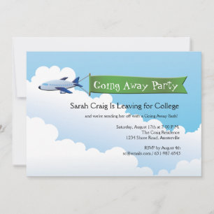 Cartel de Jetliner ausente invitación a la fiesta