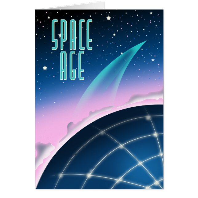 cartel de la carrera espacial de los 80 (Frente)