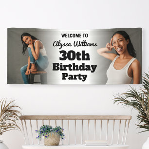 Cartel de la foto del cumpleaños 30 de la señal de