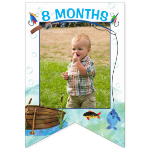 Cartel de la foto del primer cumpleaños dedicado 