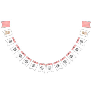 Cartel de la foto mensual Primer cumpleaños Teddy 