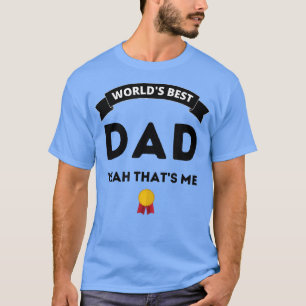Cartel de la mejor camiseta de papá de Mens World 