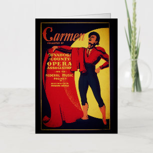Cartel de la ópera Carmen
