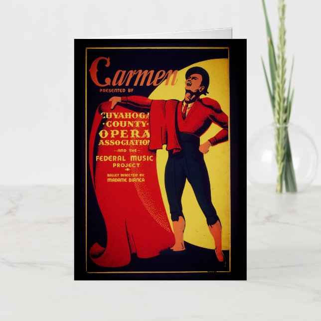 Cartel de la ópera Carmen (Anverso)